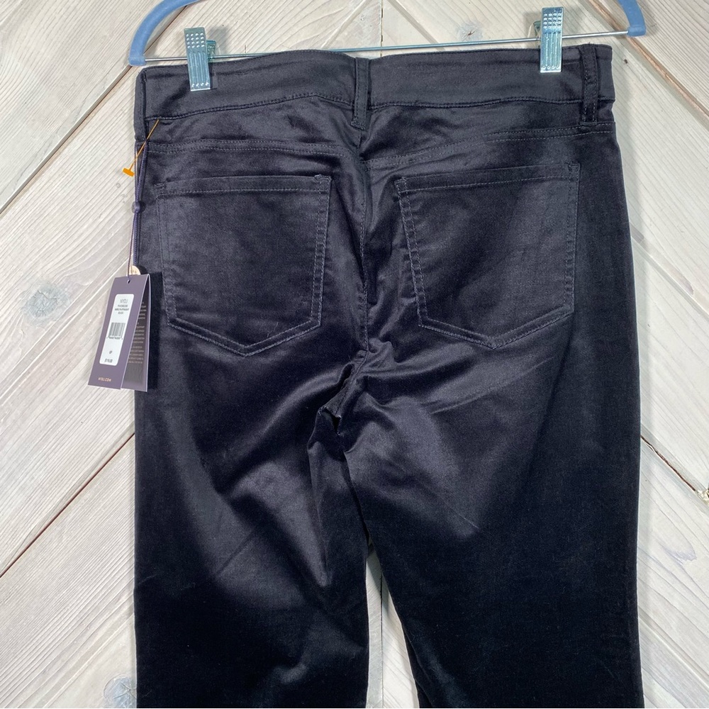 NYDJ  Black Velvet Marilyn Straight Leg Pant - Picture 5 of 14